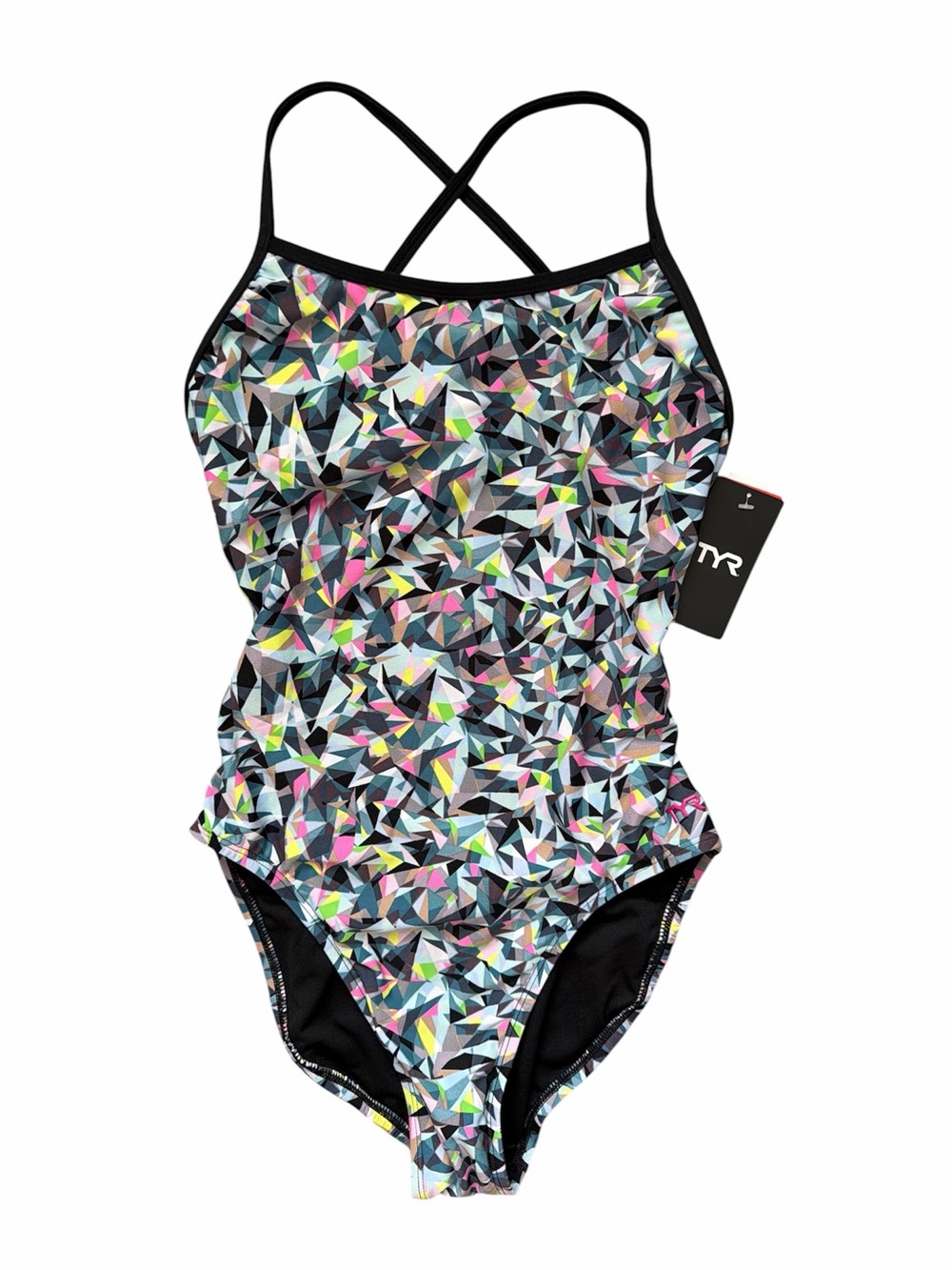 TYR Women’s Geometric One Piece Swimsuit NWT Size 34 / M